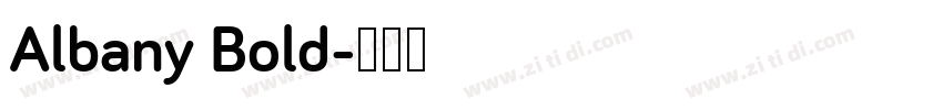 Albany Bold字体转换